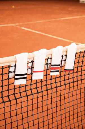 High Tennis Socks RS 500 Tri-Pack - Retro White