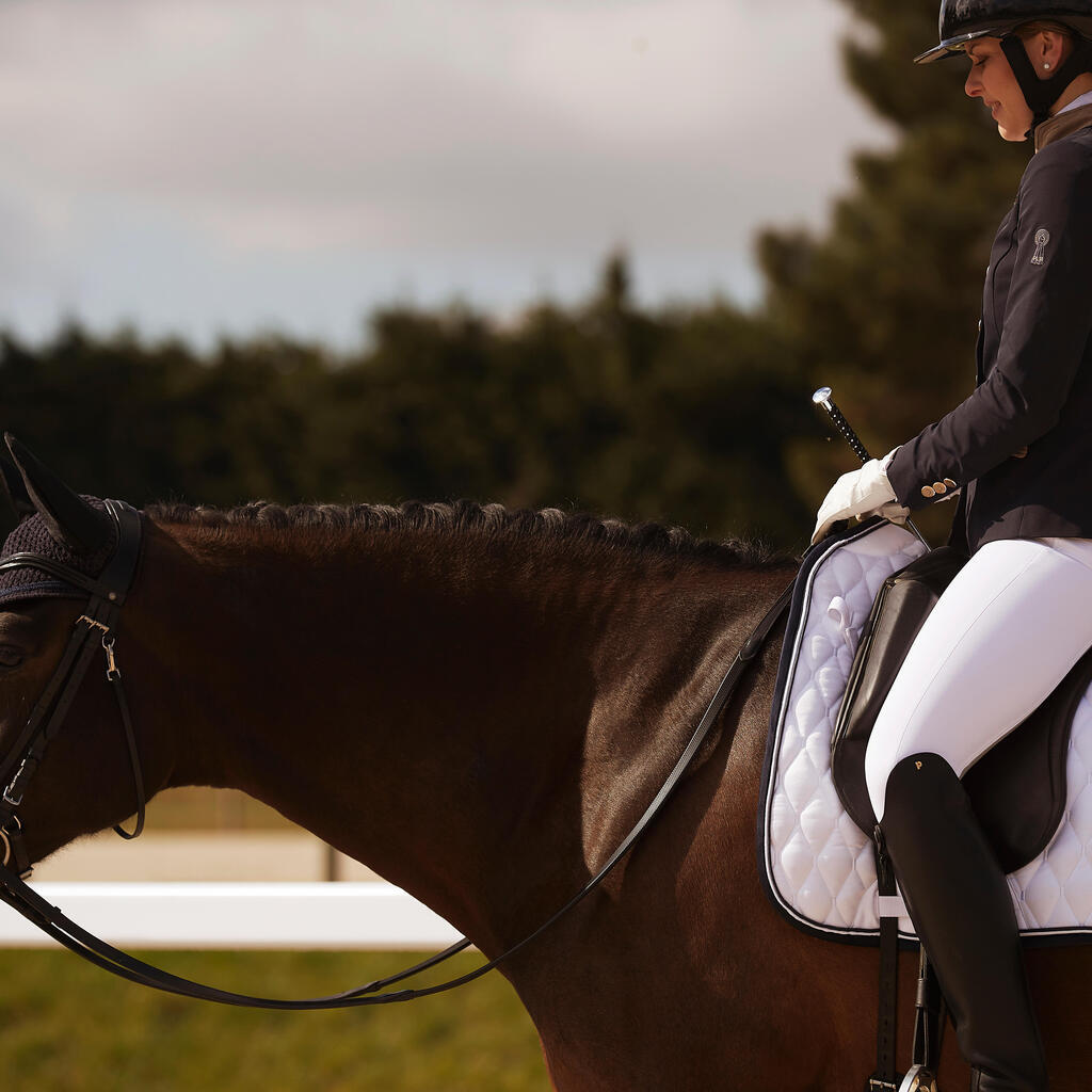 Horse Dressage Saddle Cloth 900 - White