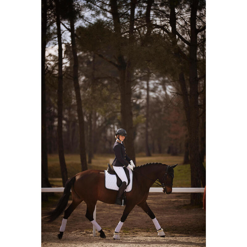 Bandes de polo équitation Cheval et Poney - blanches x4