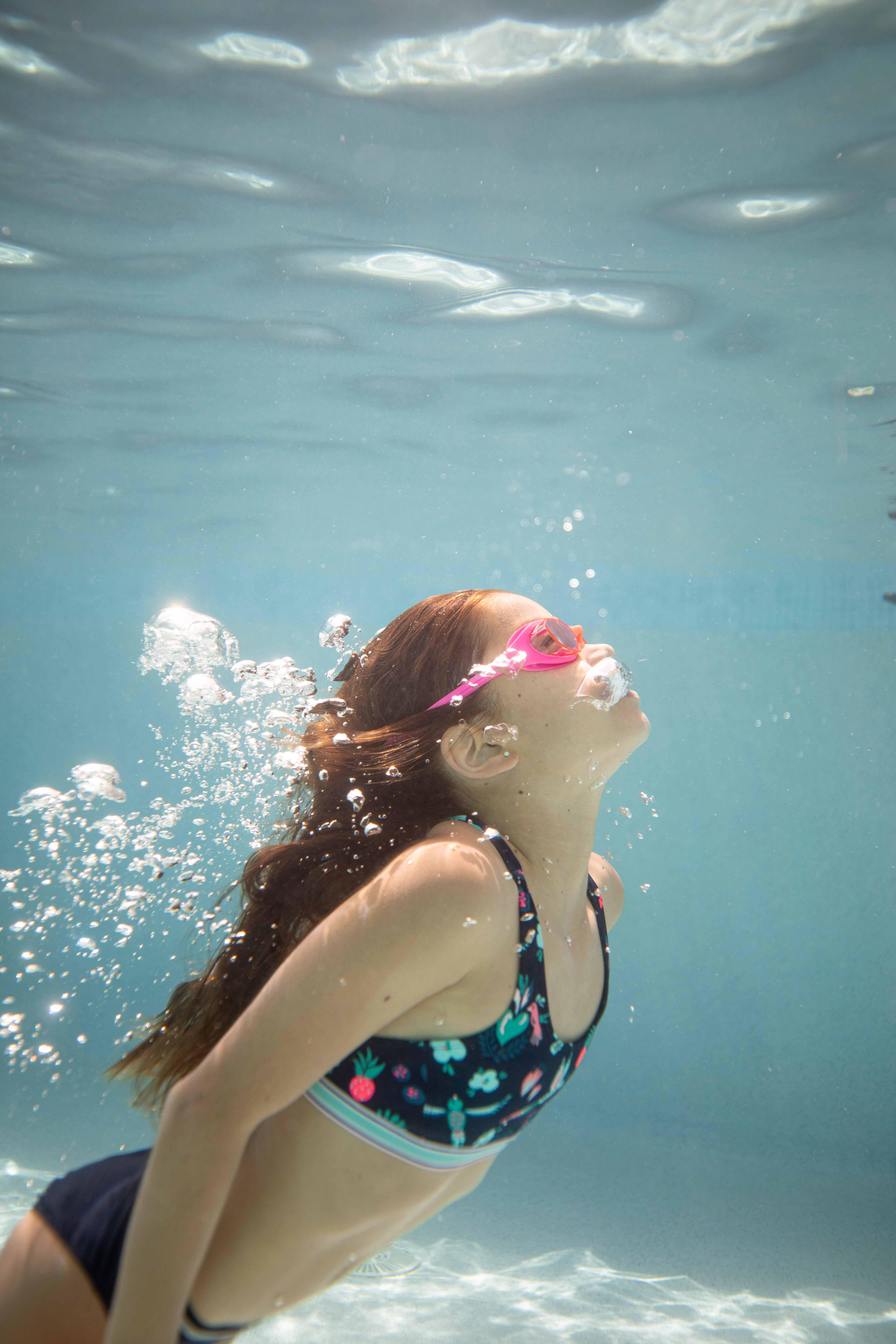Kids’ Swimming Goggles with Clear Lenses - Xbase 100 - NABAIJI