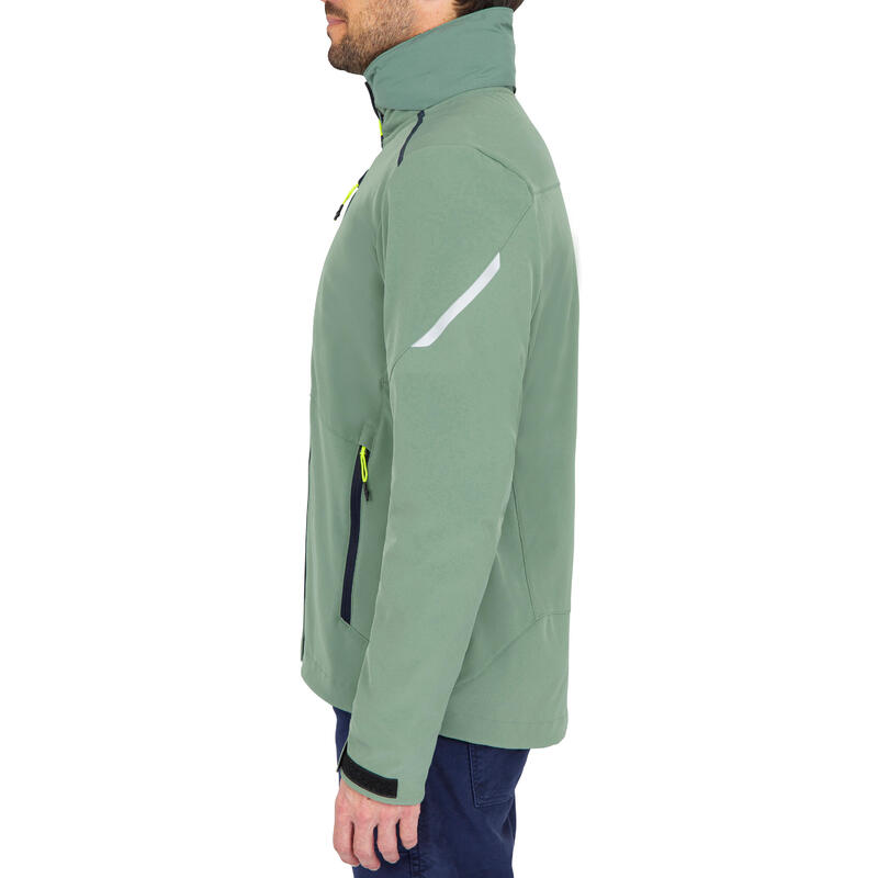 Softshelljacke Segeln Herren winddicht 900 khaki