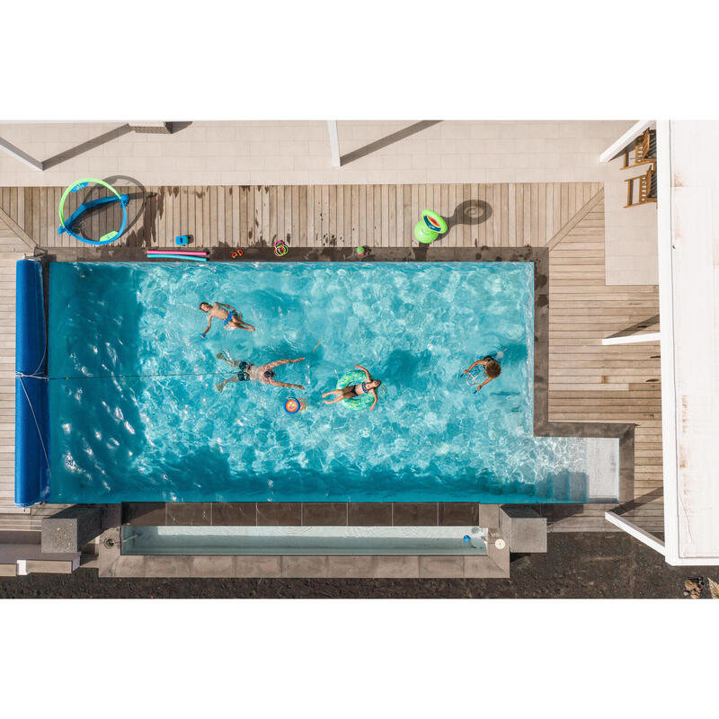 Schwimmring Erwachsene mit Griff All Tropi 92 cm blau