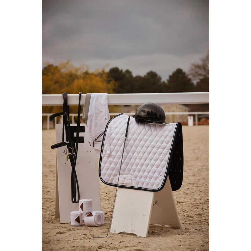 Bandes de polo équitation Cheval et Poney - blanches x4