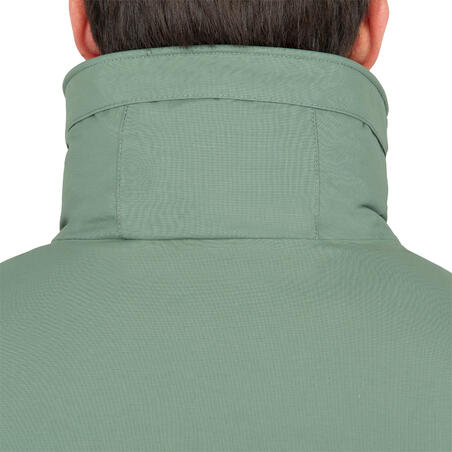 Куртка для парусного спорта теплая мужская 100 хаки-темно-синяя