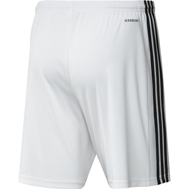 Pantalón corto de fútbol Adidas SQUADRA blanco adulto