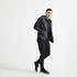 Quick Dry, Zip Pocket, Zip Ankle, Jog Fit-Mens Gym Performance Trackpant Black