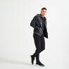 Quick Dry, Zip Pocket, Zip Ankle, Jog Fit-Mens Gym Performance Trackpant Black