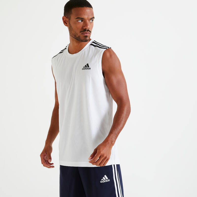 Camiseta sin mangas ADIDAS Aeroready blanco