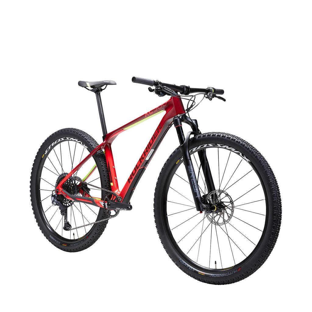 29 inch carbon mountain bike xc 900 - red/yellow