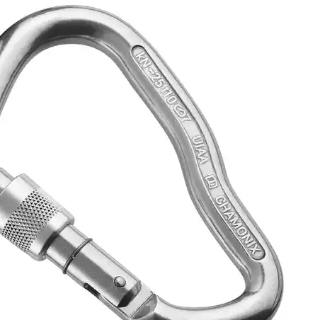 GOLIATH HMS POLISHED SCREW SNAP HOOK FOR CLIMBING AND MOUNTAINEERING