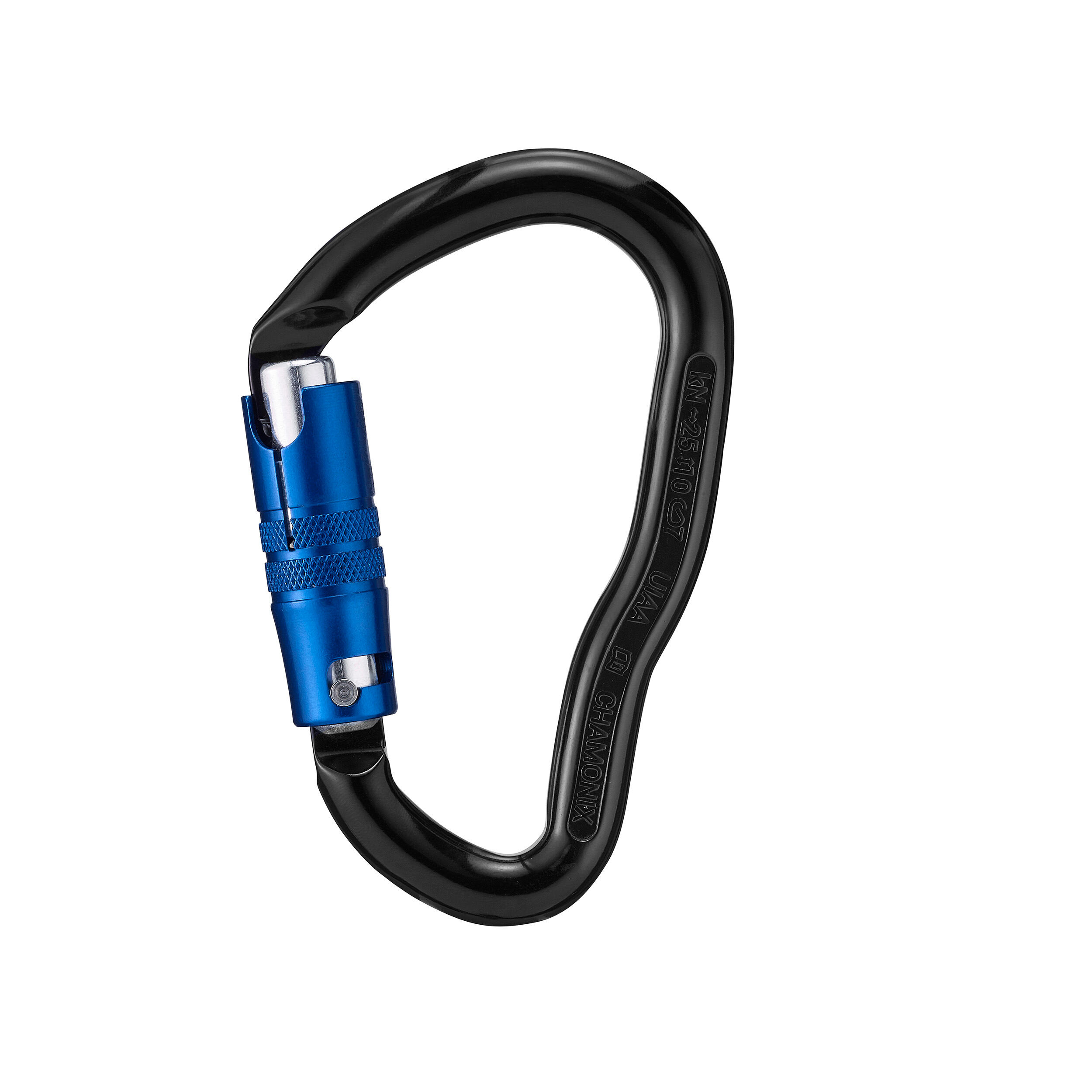Auto-Locking HMS Carabiner - GOLIATH - BLACK