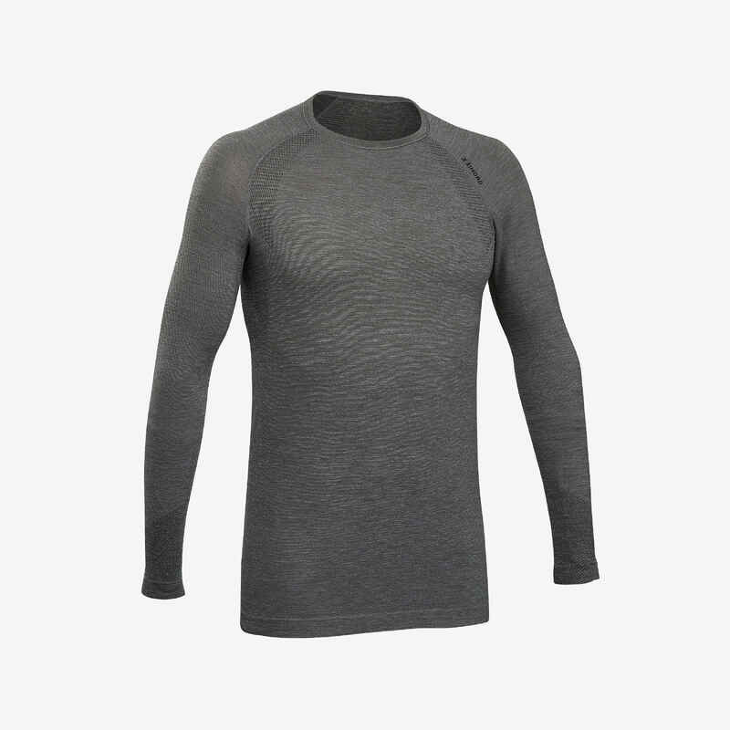 T-Shirt langarm Seamless Wolle Bergsteigen Herren T-Shirt langarm Seamless Wolle Bergsteigen Herren