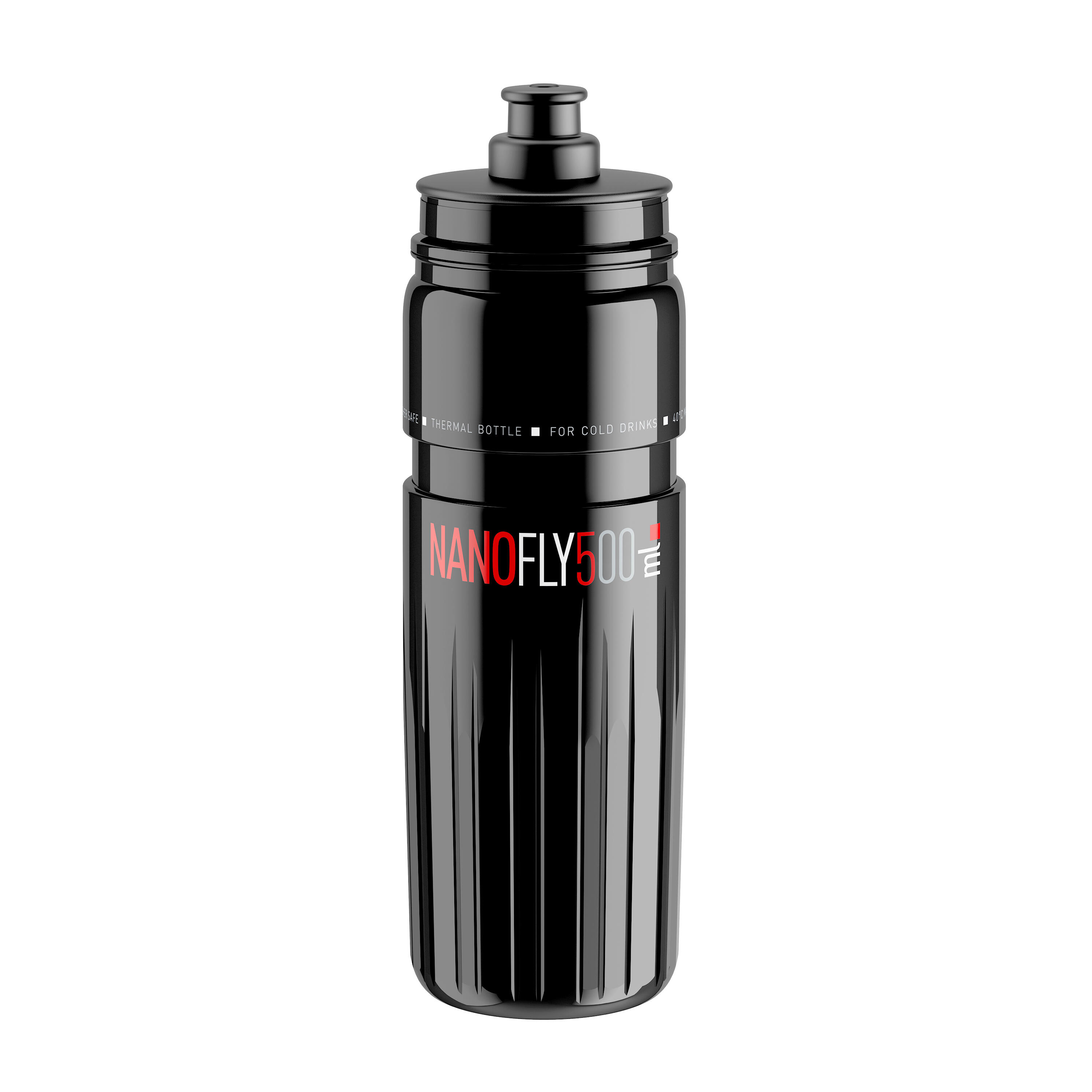 Nano Fly Thermal Cycling Water Bottle, Black - 500ml 3/4