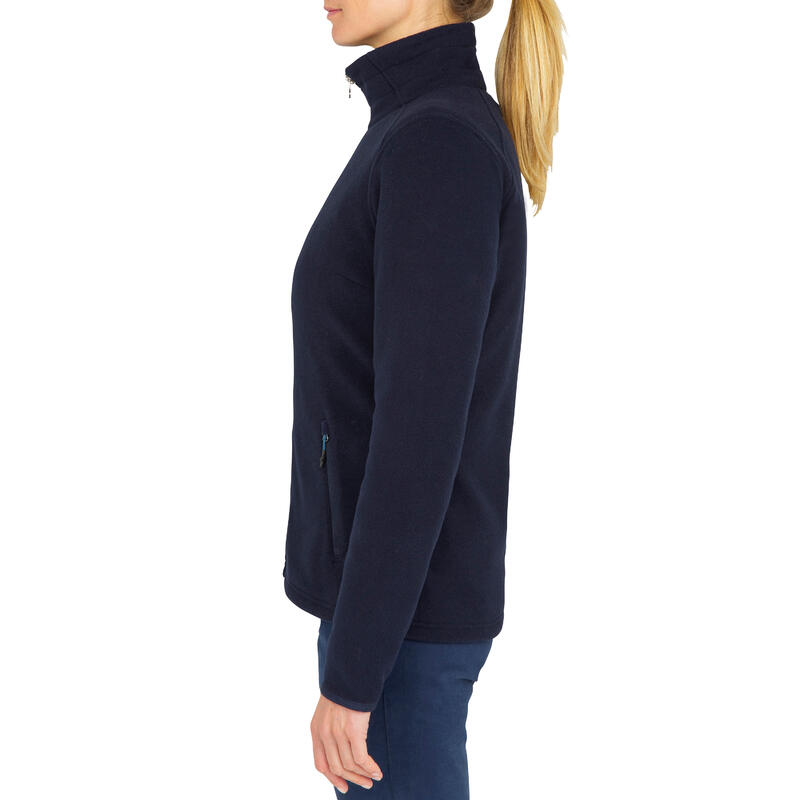 Warme fleece voor zeilen dames Sailing 100 Marine