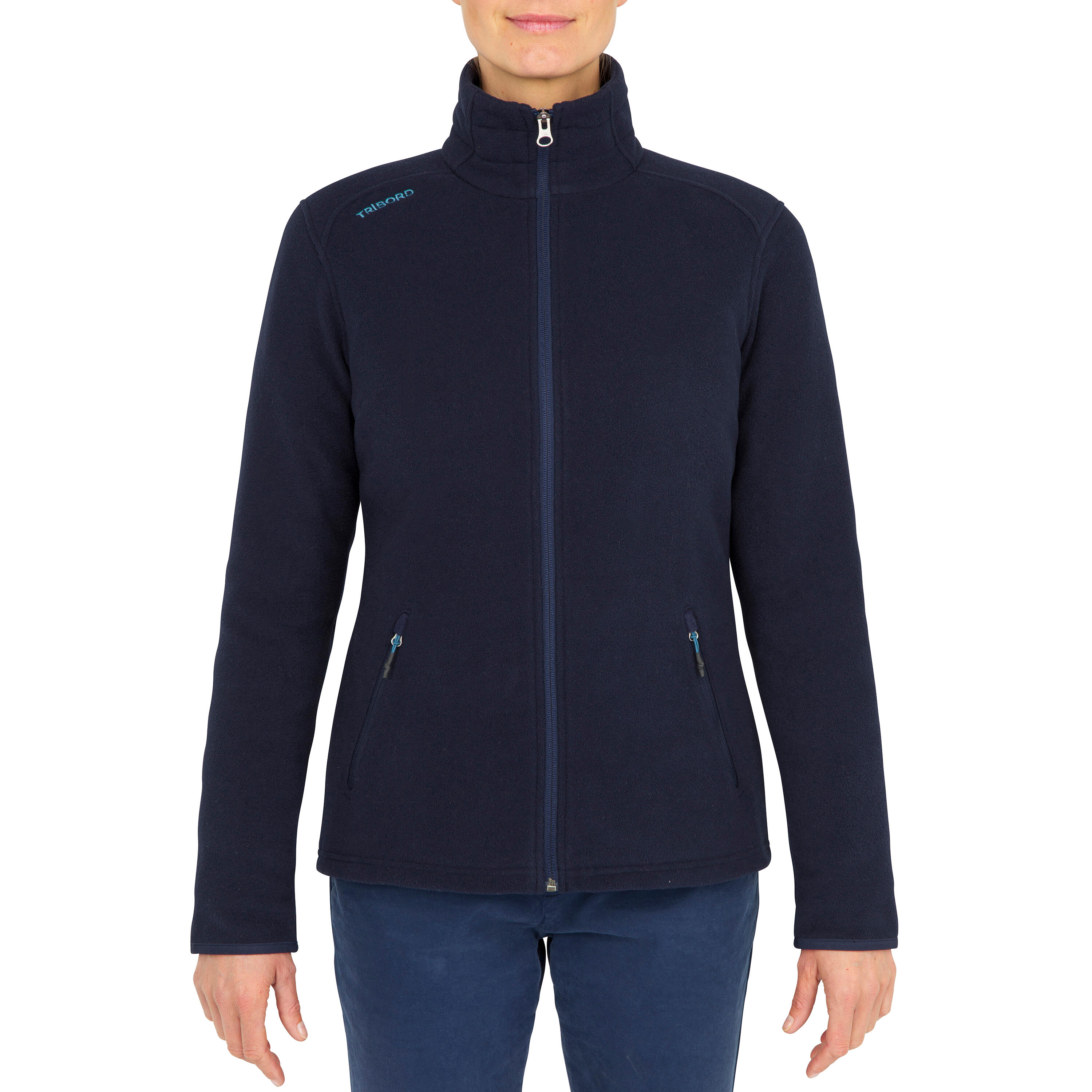 Chaqueta polar calida vela Mujer Sailing 100 azul marino Decathlon