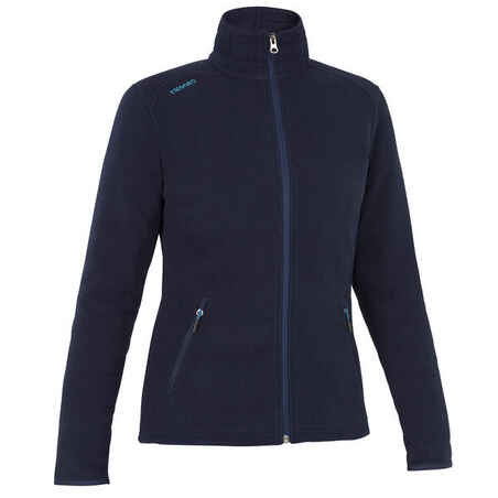 Polaire chaude de voile éco-conçue Sailing 100 Femme Bleu marine