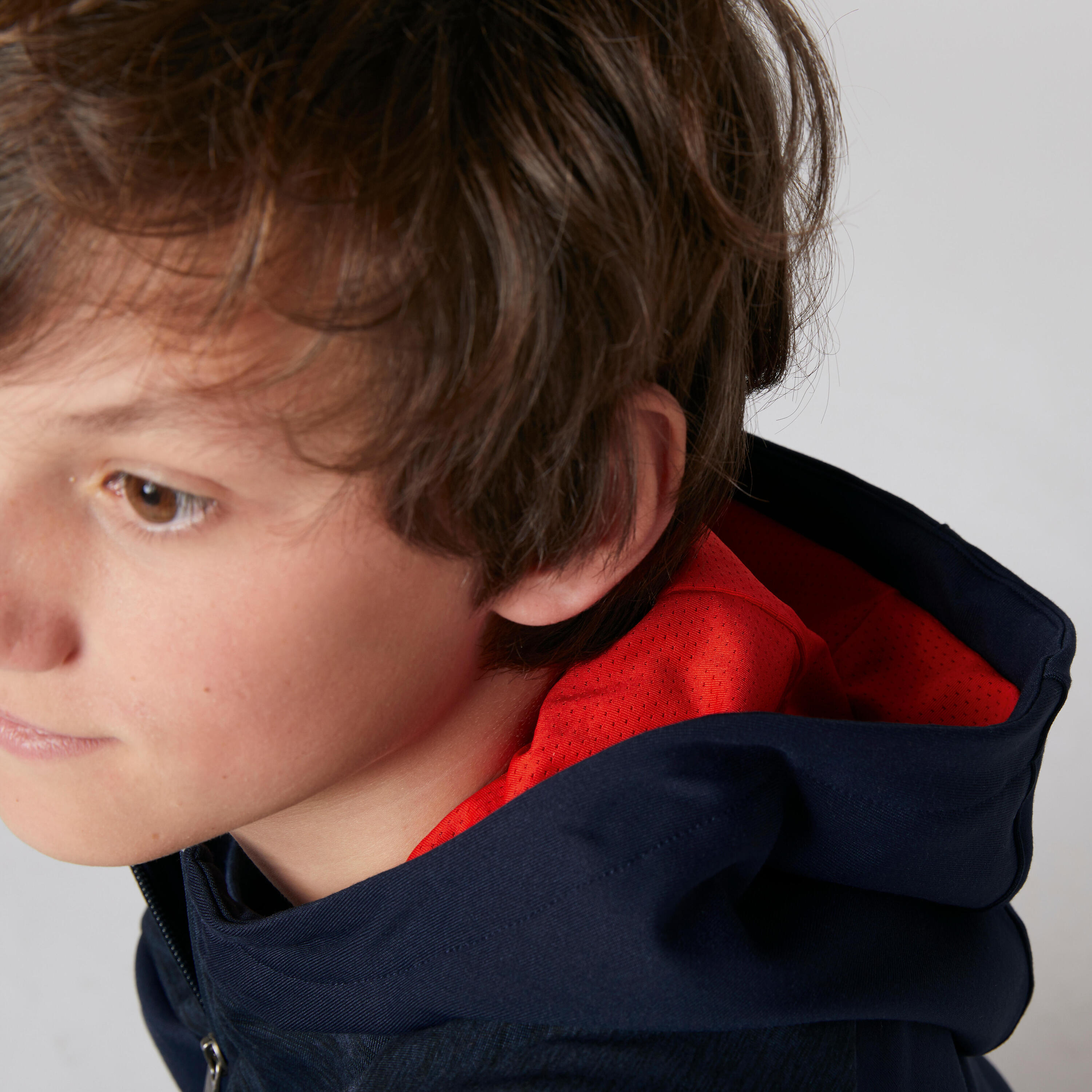Kids' Warm Breathable Stretchy Hooded Sweatshirt - Navy Blue 4/7