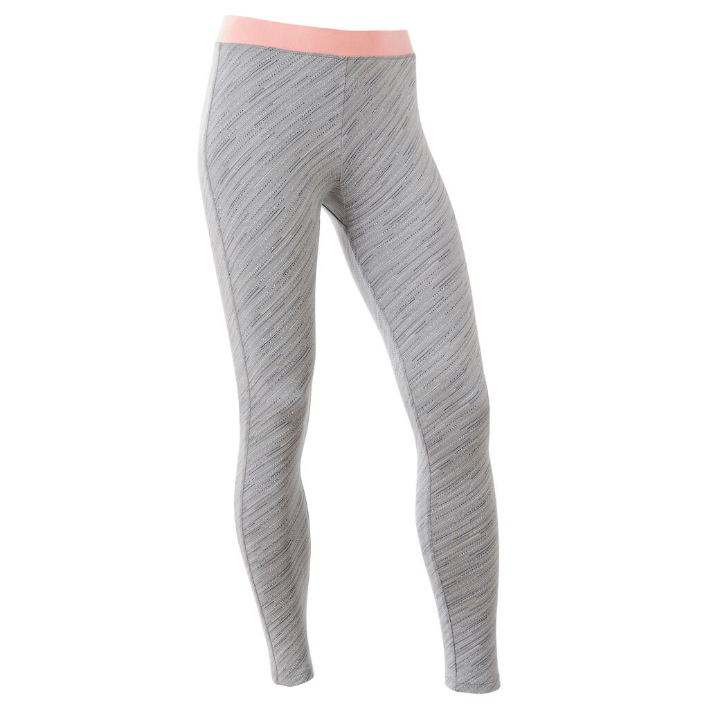Girls' Breathable Leggings - Grey