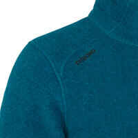 Women warm fleece sailing jacket 100 - Petrol