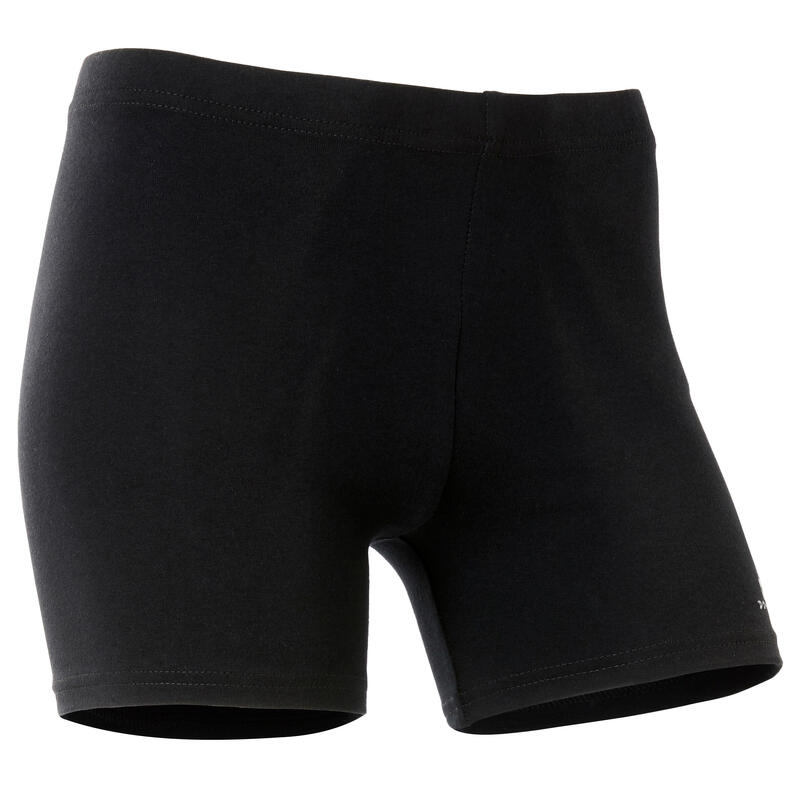Short 100 niña GIMNASIA INFANTIL algodón negro