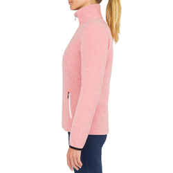 Women warm fleece sailing jacket 100 - Light rose