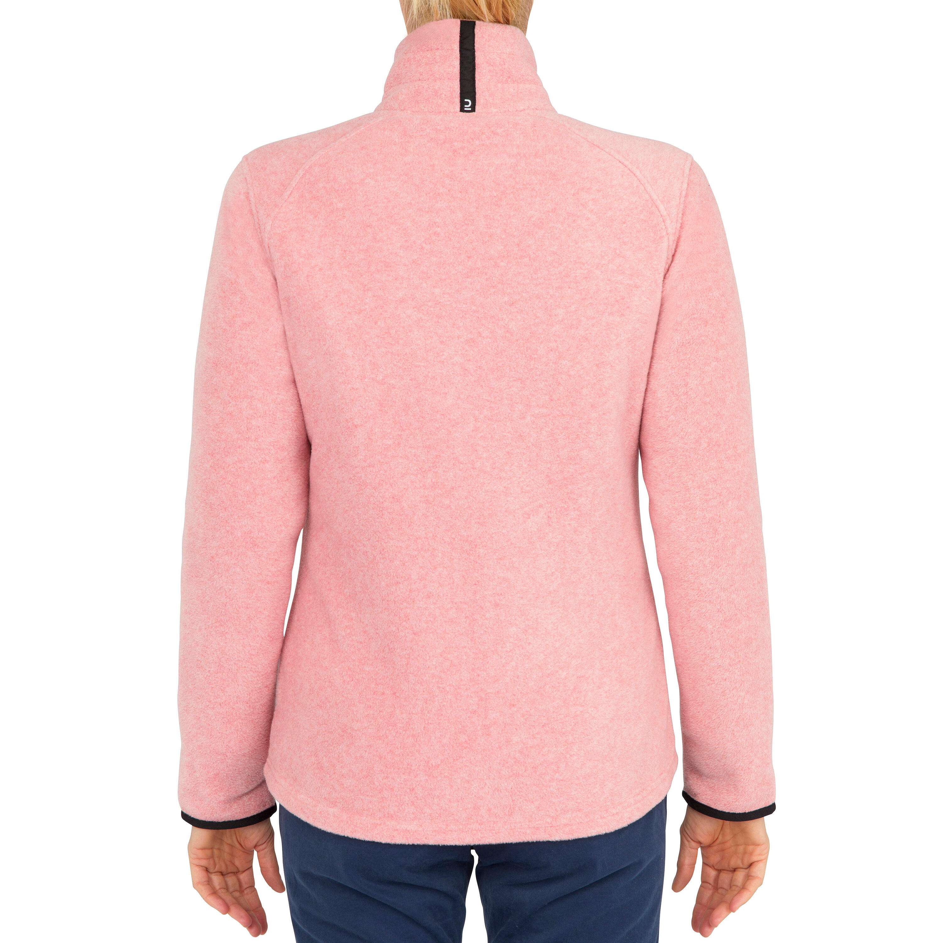 Women warm fleece sailing jacket 100 - Light rose 5/9