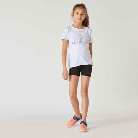 Kids' Basic T-Shirt - White Print