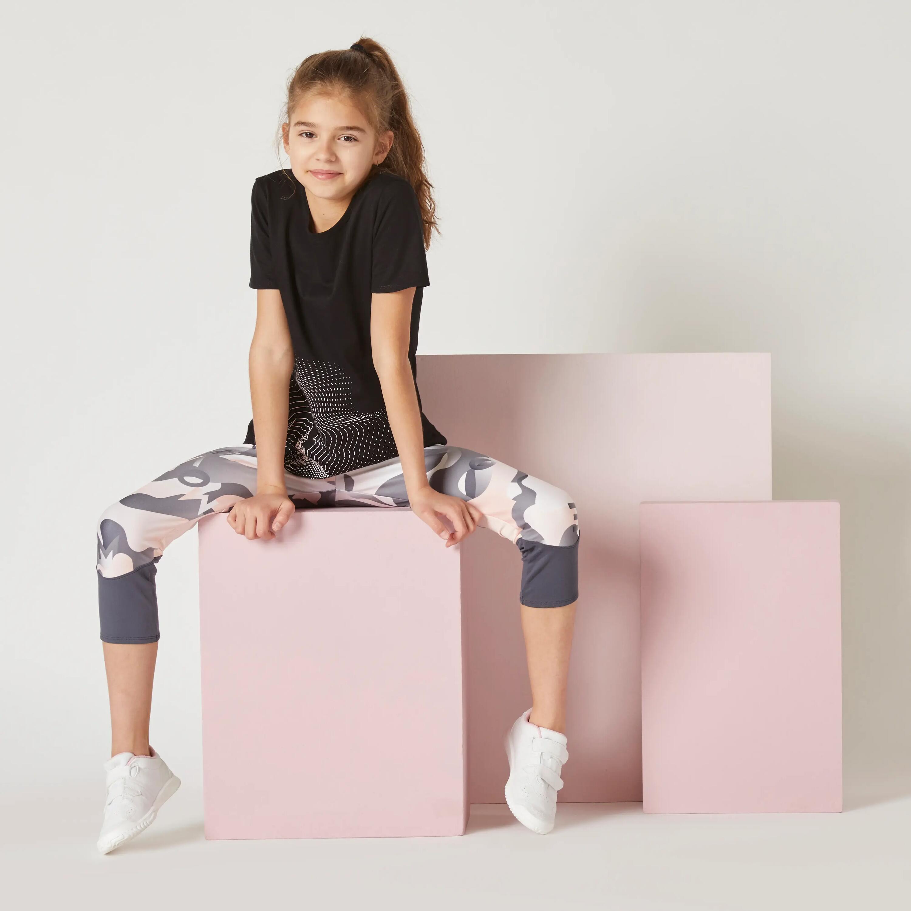 Kids' Basic T-Shirt - Black Print 7/12