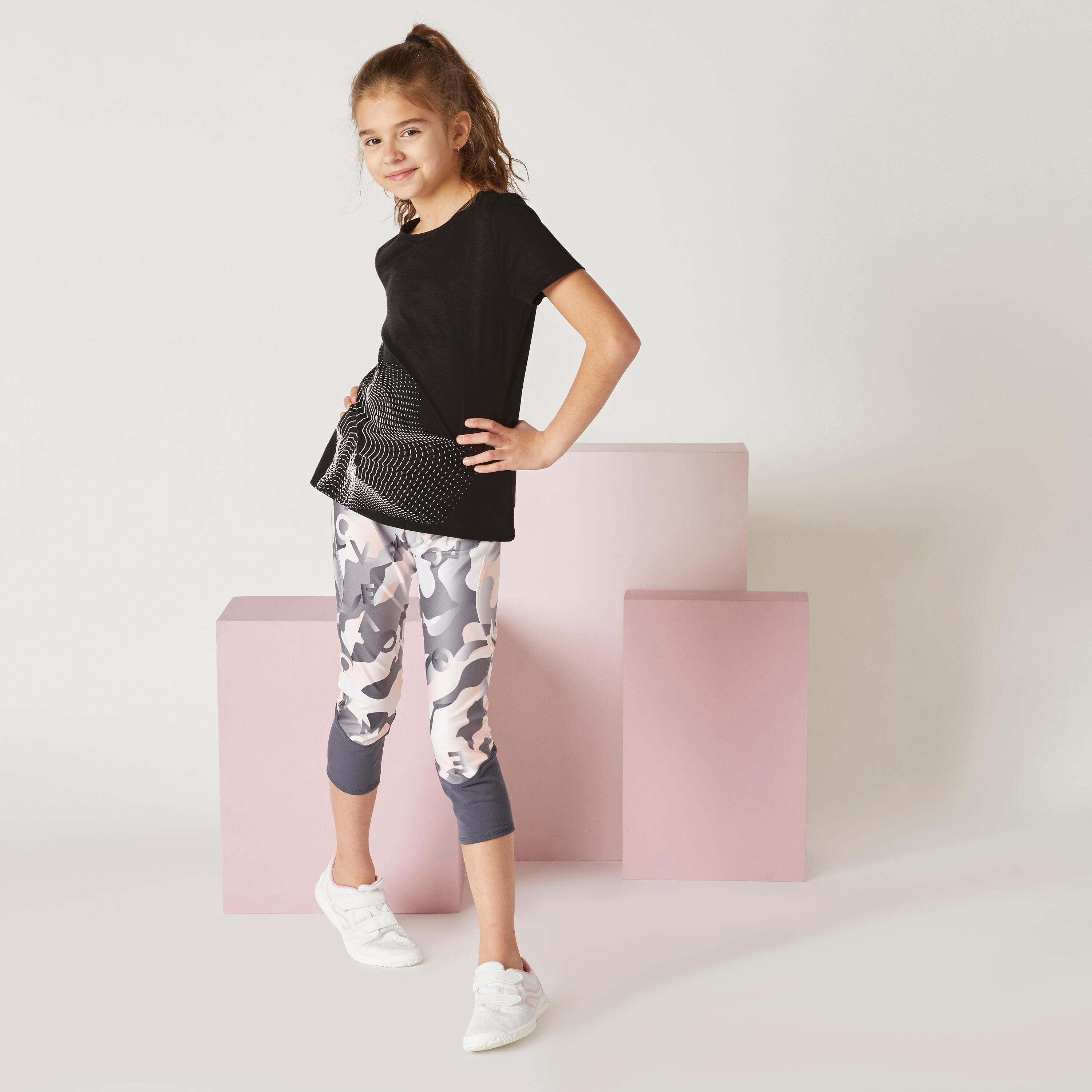 Kids' Basic T-Shirt - Black Print 6/12