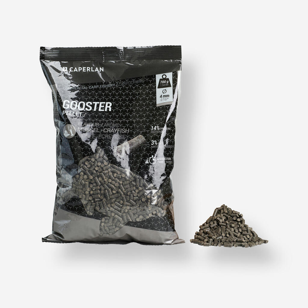Pelet s ukusom dagnji za ribolov šarana GOOSTER 4 mm 0,7 kg