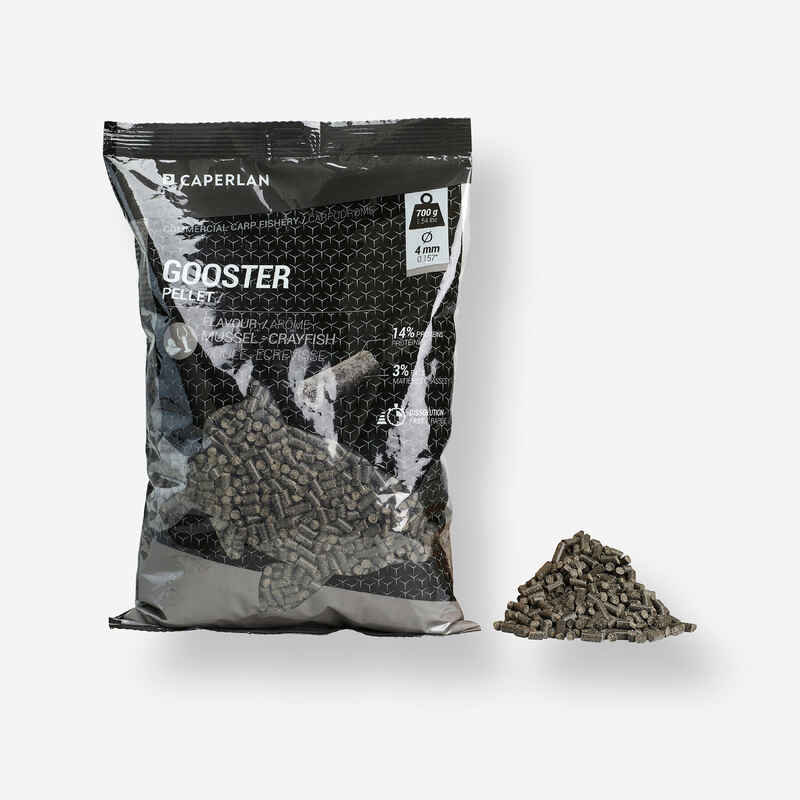 GOOSTER MUSSELSHRIMP PELLETS 4 MM 0.7 KG FOR STILL CARP FISHING