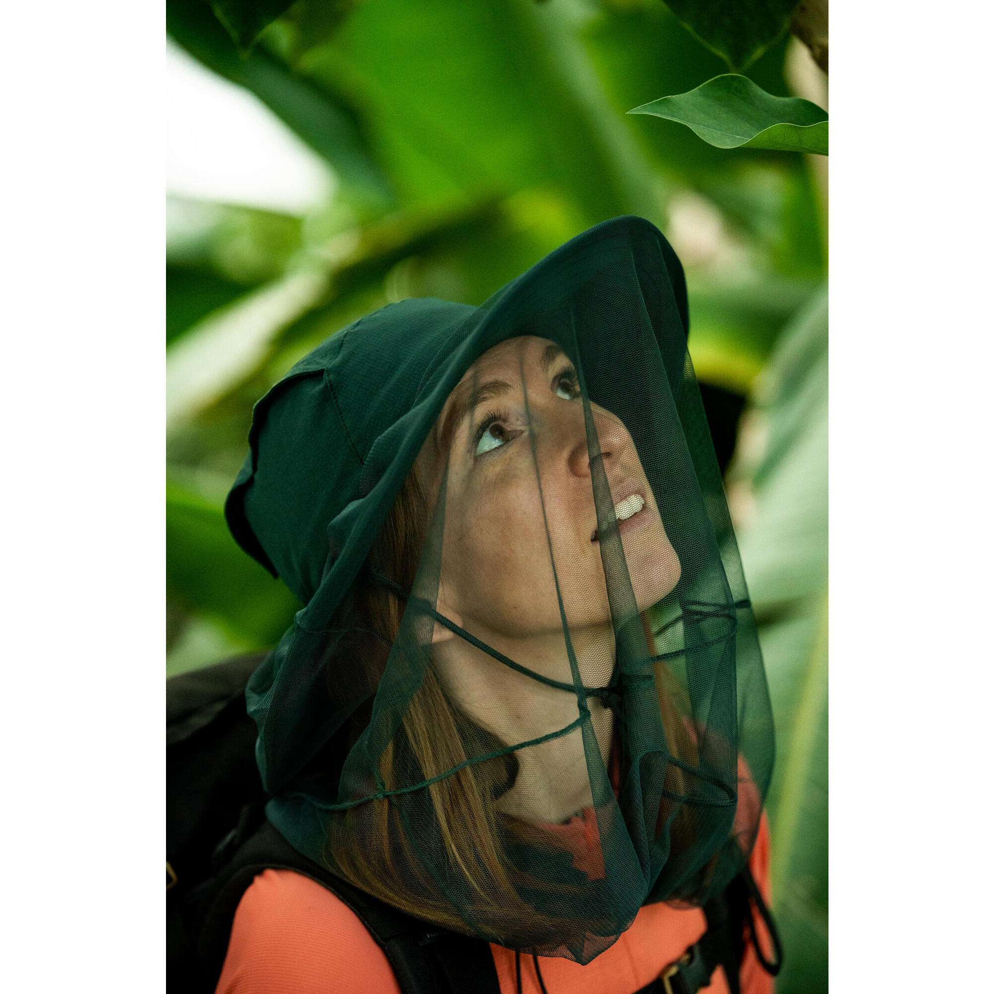 Шляпа противокомариная взрослая TROPIC 900 зелёная FORCLAZ