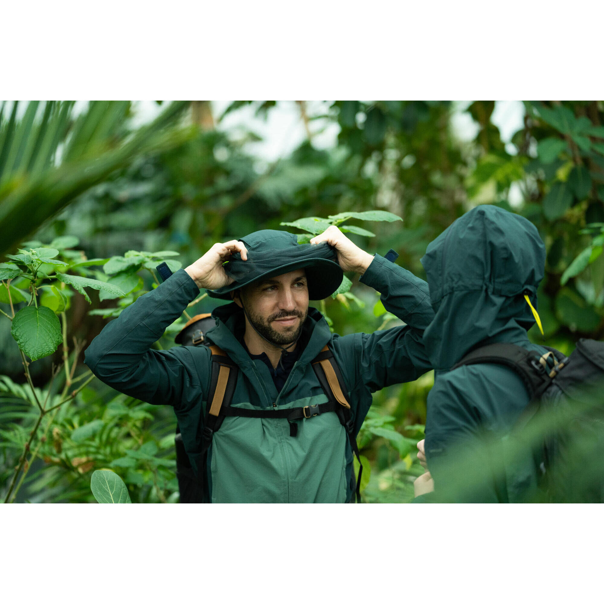 Шляпа противокомариная взрослая TROPIC 900 зелёная FORCLAZ