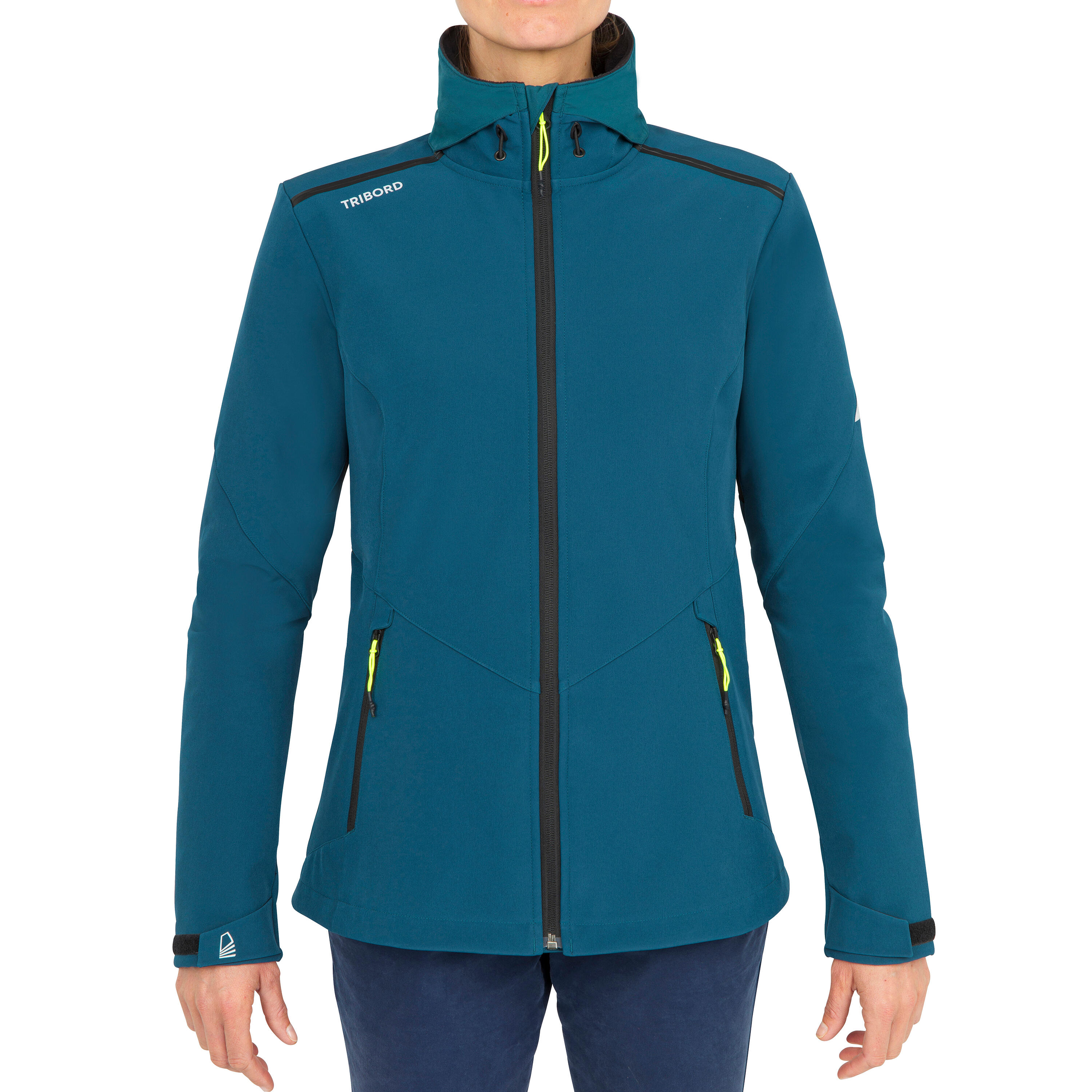 Women's Sailing Windproof Softshell Jacket 900 - Petrol 3/14