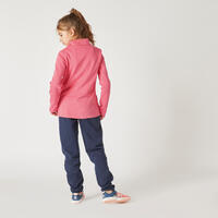 Survêtement chaud enfant - Warmy zip marine rose