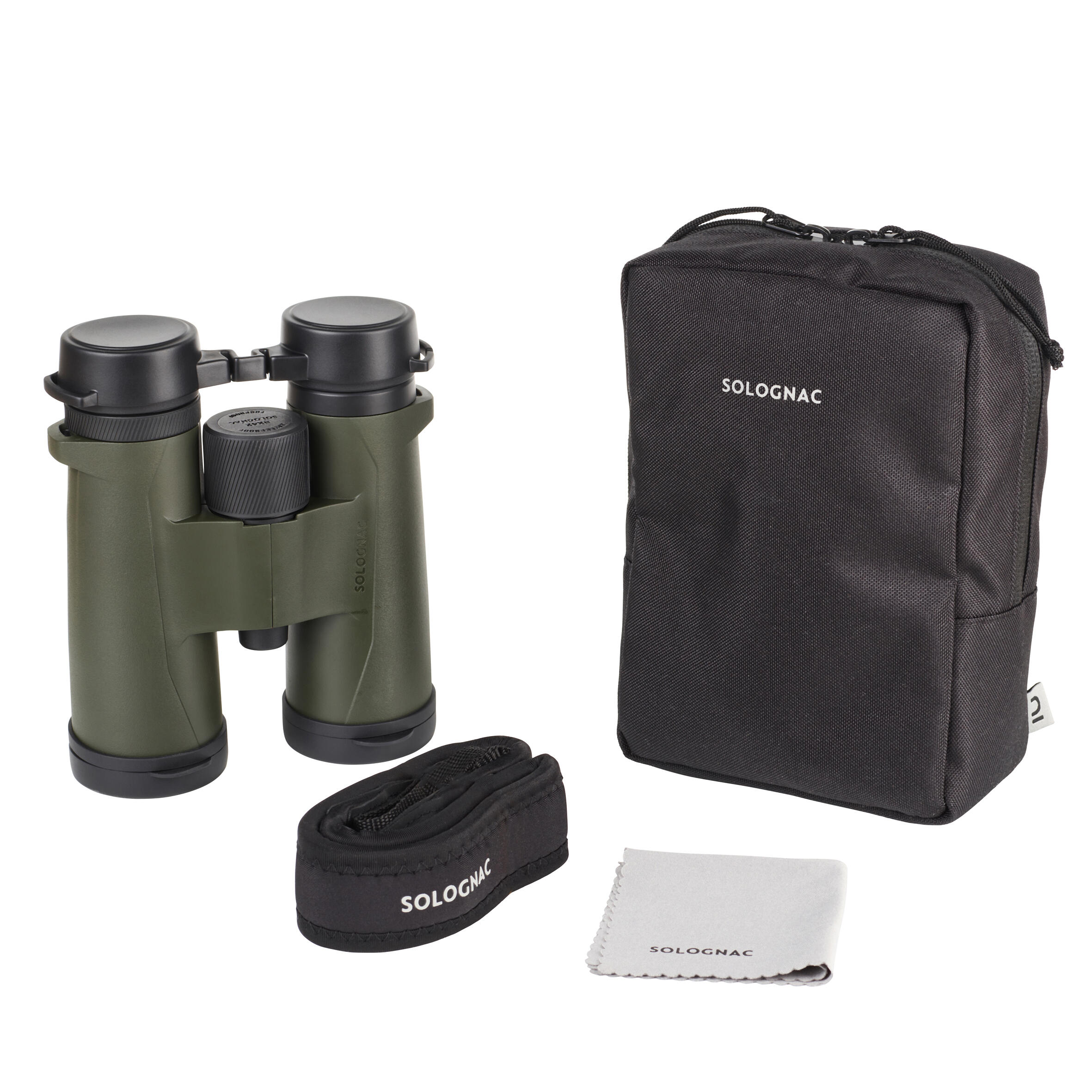 Waterproof hunting binoculars 500 10x32 - khaki 13/13