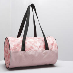 Compacte kokertas voor fitness 15 l met vrouwelijke print!