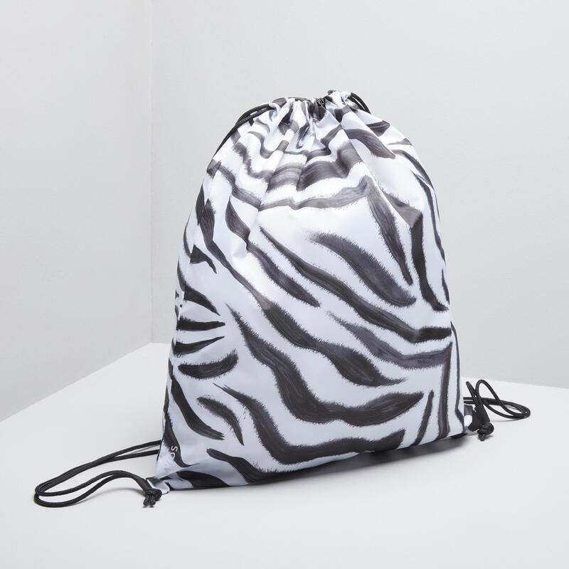 Sac chaussure fitness pliable, un imprimé zébré conçu pour vous démarquer !