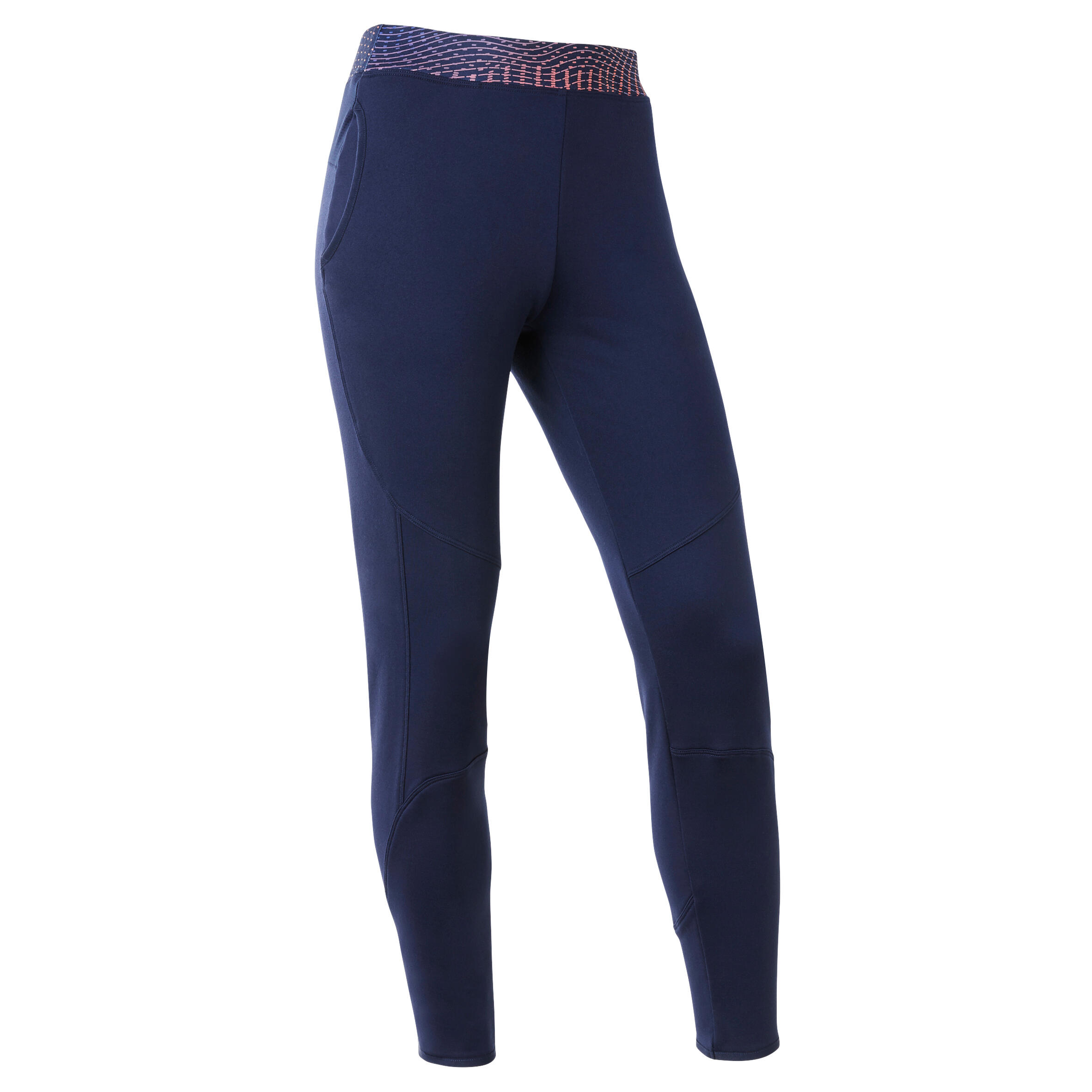 Pantaloni pesanti bambina gym S500 blu-azzurro DOMYOS | DECATHLON
