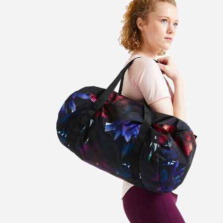 Fold-Down Fitness Bag 30L - Jungle Print, To Match With Our Outfits