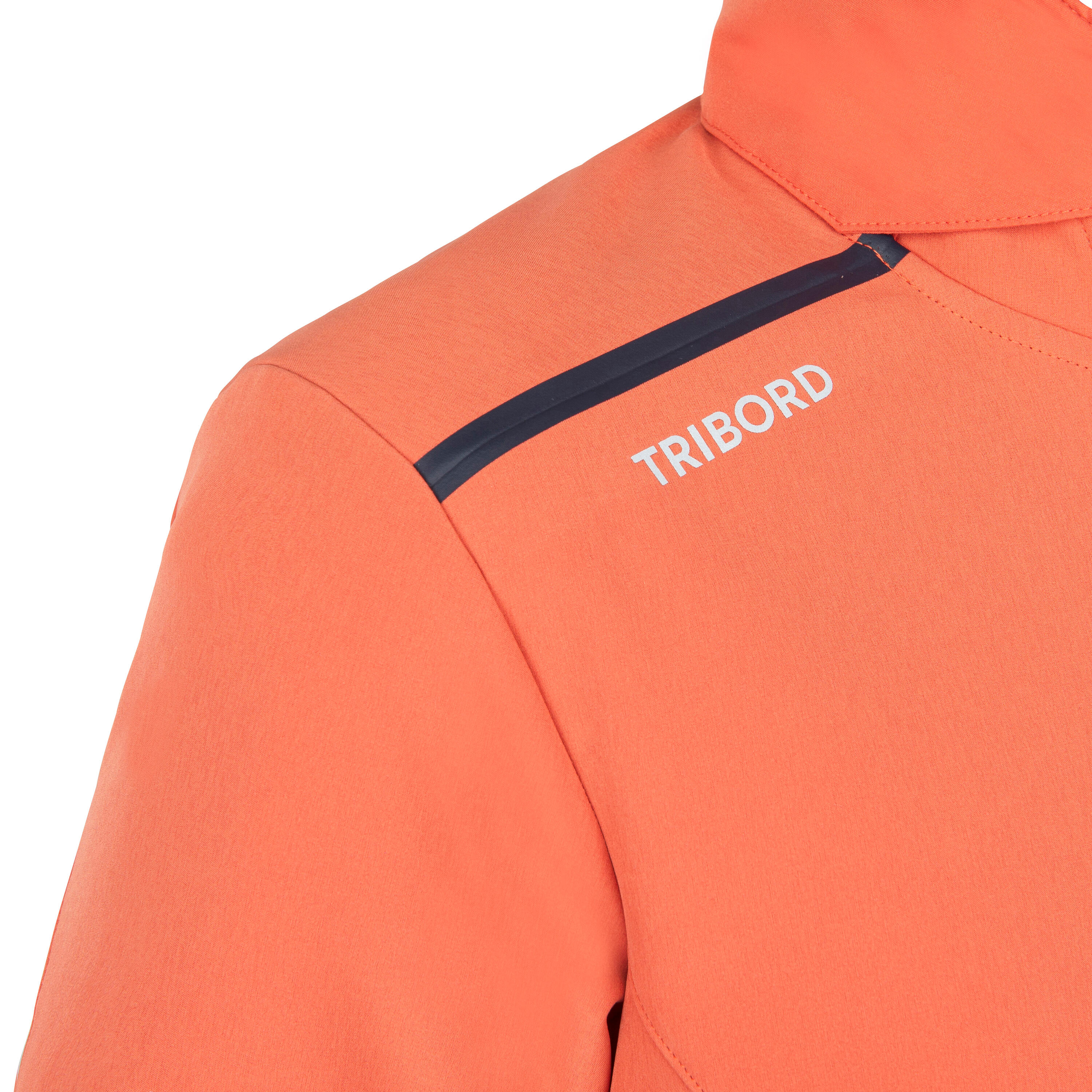 Women Sailing windproof Softshell jacket 500 terracota 10/14