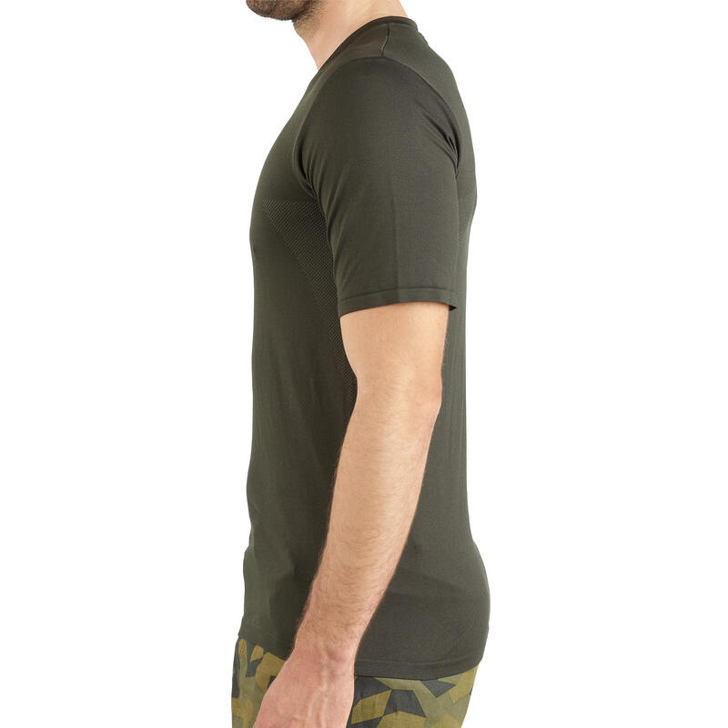 T-shirt chasse manches courtes léger et respirant homme - 500 Vert