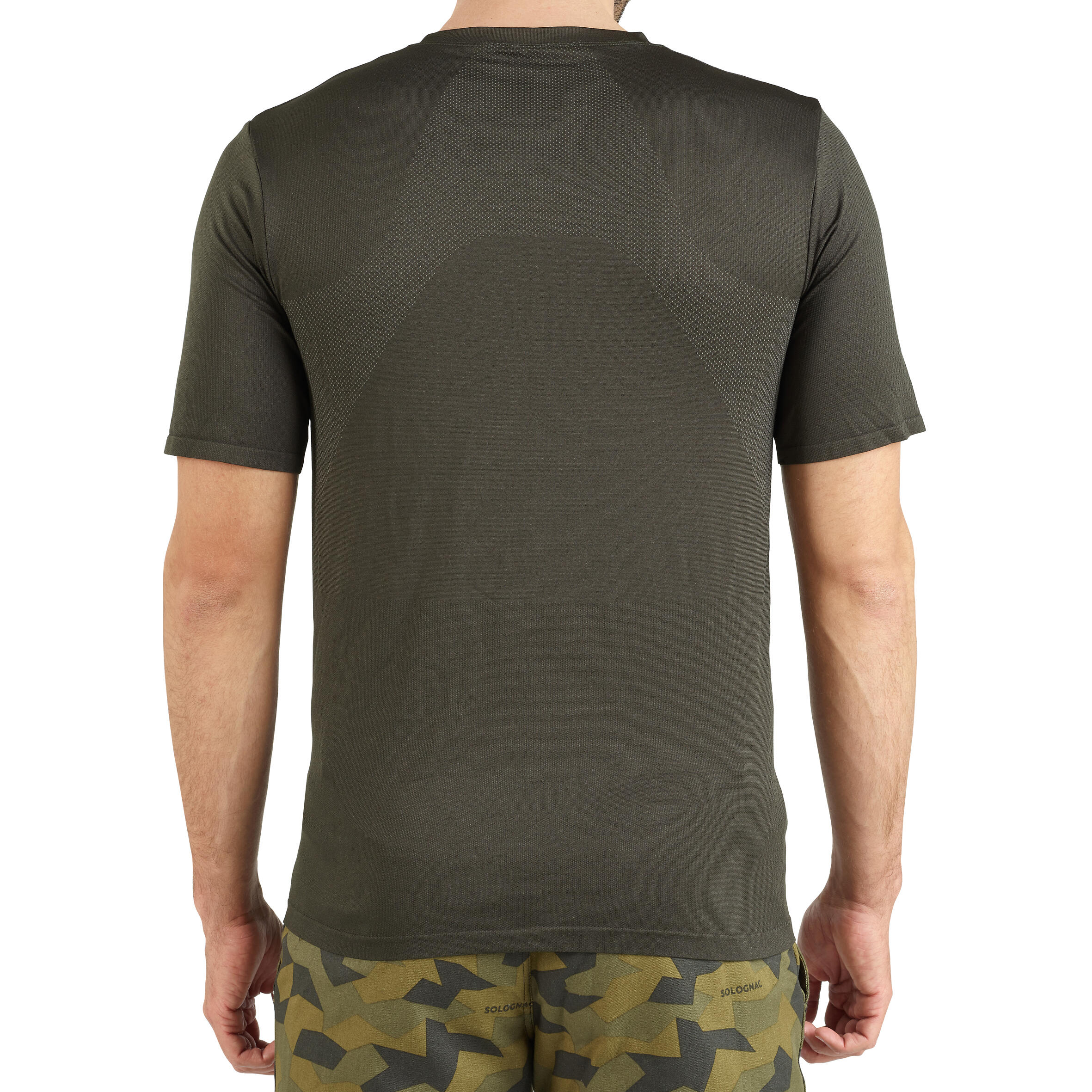 Men's Country Sport Short-Sleeved Lightweight Breathable T-Shirt - 500 Green 3/6