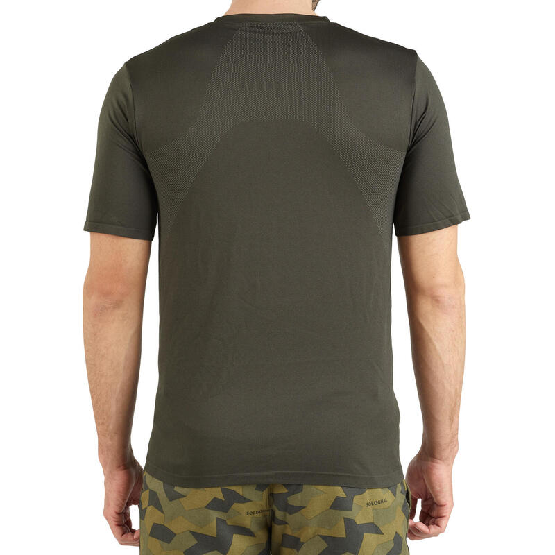 T-shirt chasse manches courtes léger et respirant homme - 500 Vert