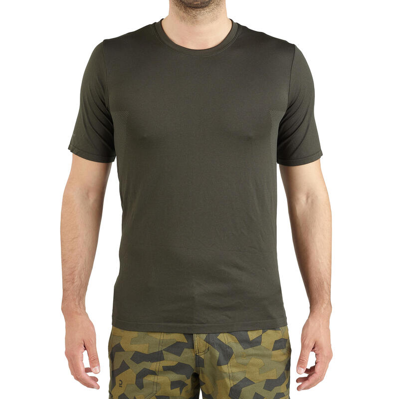 T-shirt chasse manches courtes léger et respirant homme - 500 Vert