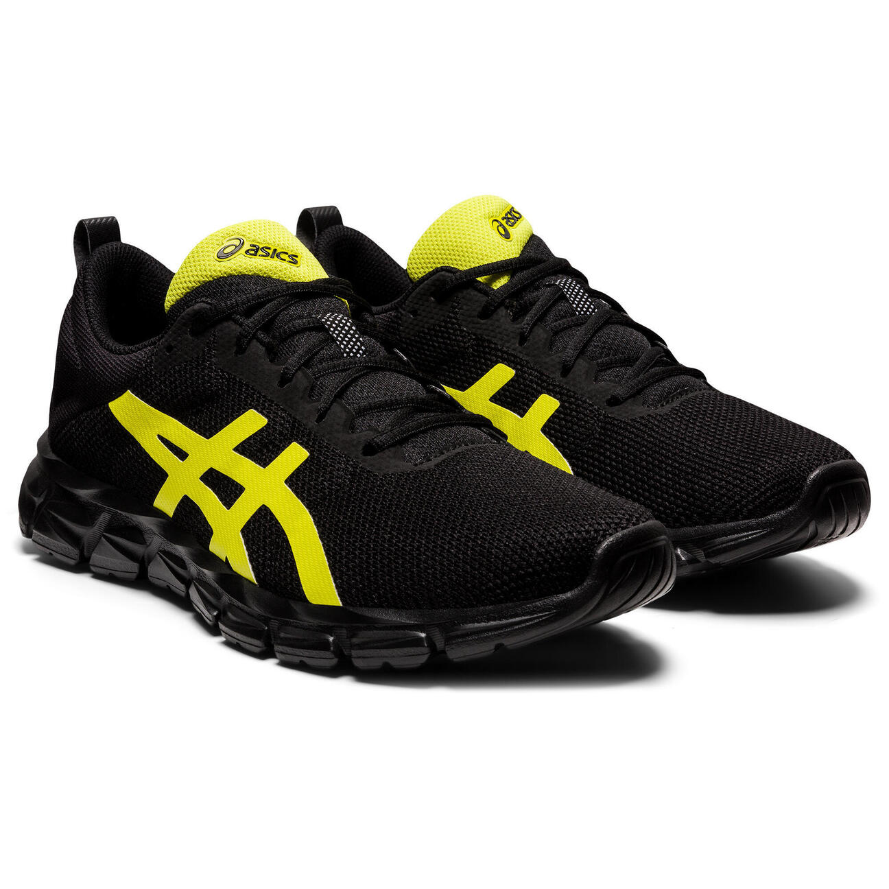 Chaussures marche sportive homme Asics Quantum Lyte noir jaune Asics Decathlon