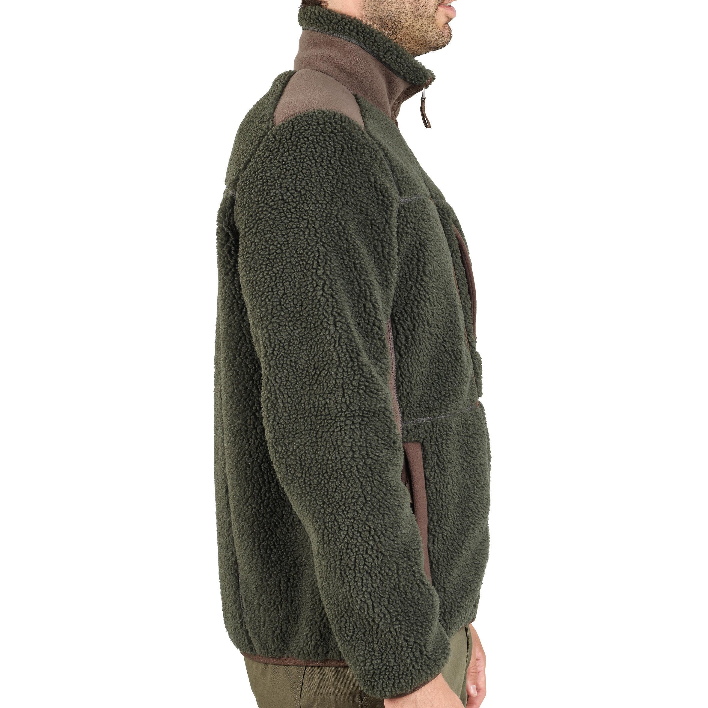 Dikke jas 500 fleece groen 3/22