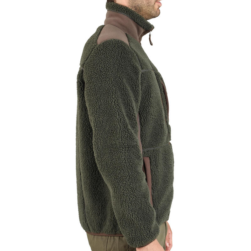 Dikke jachtjas 500 fleece groen