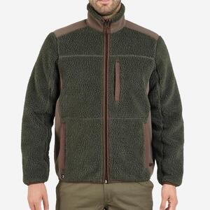 Forro Polar Caza Solognac 500 Hombre Verde Frisado Calido Silencioso