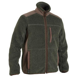Forro Polar Caza Solognac 500 Hombre Verde Frisado Calido